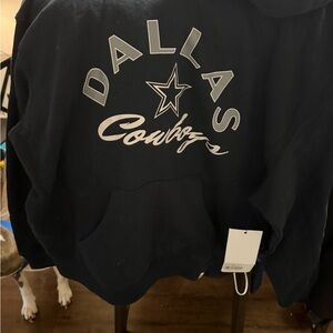 Nike Navy Blue Dallas Cowboys Hoodie with White Logo